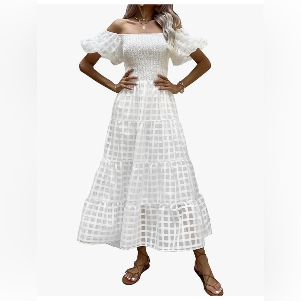 White Midi Dress